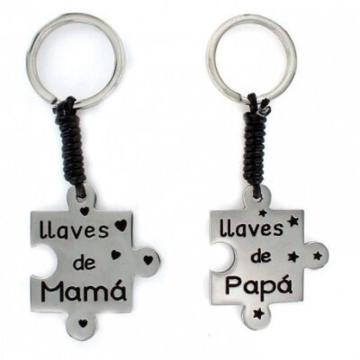 LLAVERO PUZZLE PERSONALIZADO PLATA