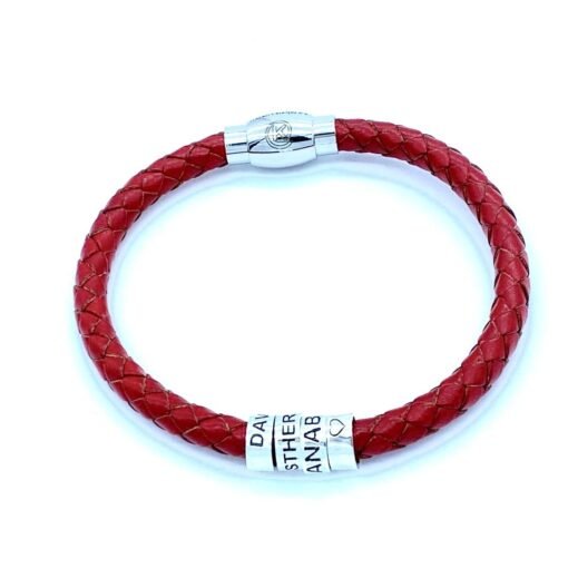 pulsera cuero y aros 4