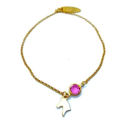 PULSERA PLATA CON BAÑO DE ORO