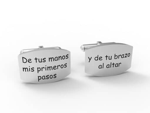 gemelos personalizados padrino